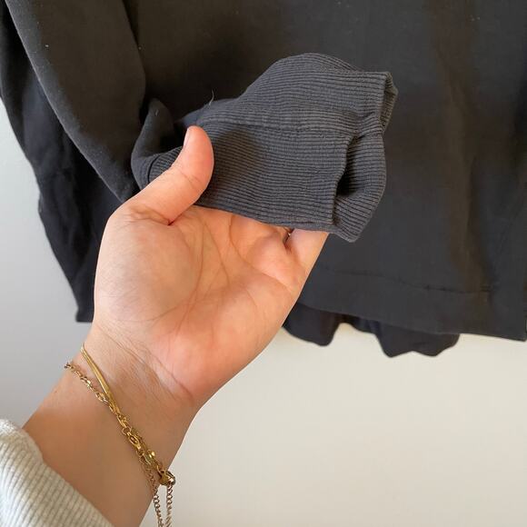 Athleta Coaster Luxe Recover Sweatshirt in black size M - Picture 6 of 13